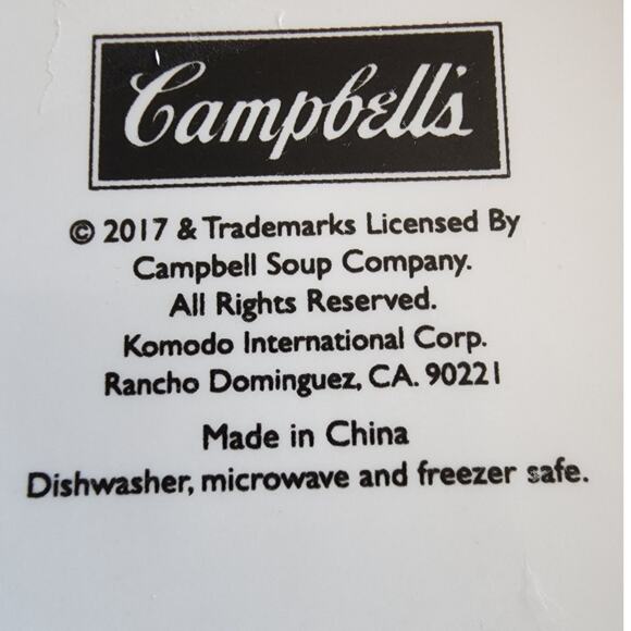 Campbell's Soup One Handle Ceramic 18oz Mug Set of 2 - Picture 9 of 9